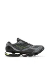 Mizuno Iron Gate Grey Leather Wave Prophecy Ls Sneakers In Black
