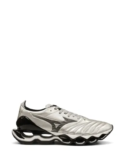 Mizuno Wave Prophecy Sole Sneakers In Silver