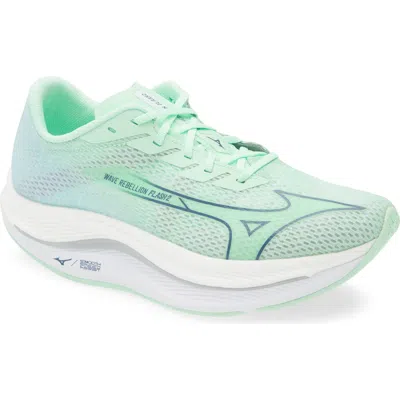 Mizuno Wave Rebellion Flash 2 Running Shoe In Green