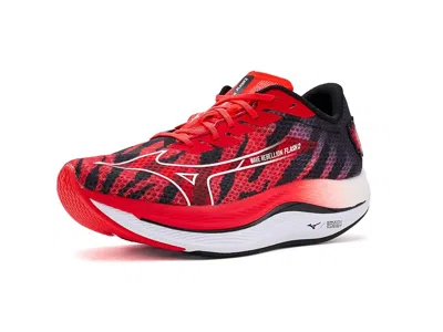 Mizuno Wave Rebellion Flash 2 Running Shoes Ignition Red/white :