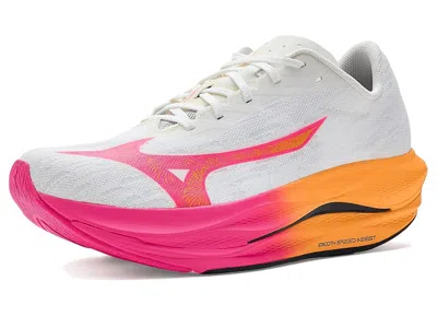 Mizuno Wave Rebellion Flash 3 Hanabi Running Shoes White/pink Tetra : In Multi