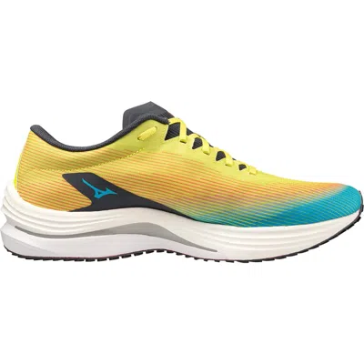 Mizuno Wave Rebellion Flash Running Shoe In Bolt-ombre Blue