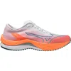 Mizuno Wave Rebellion Flash Running Shoe In White-silver