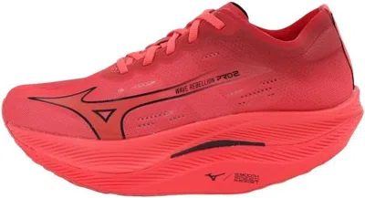 Pre-owned Mizuno Wave Rebellion Pro 2 U1gd2417 02 Running Shoes Red Black Width 2e Us5-11