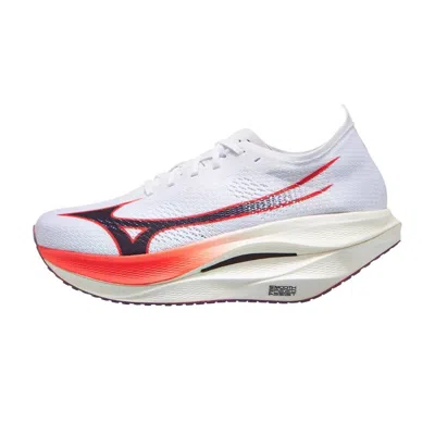 Mizuno Wave Rebellion Pro 3 Shoes White Red Aw25 Unisex In Multi