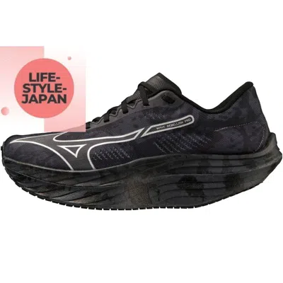 Pre-owned Mizuno Wave Rebellion Pro J1gc2317 54 Black Dark Gray Width 2e Men Running Shoes