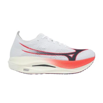 Pre-owned Mizuno Wave Rebellion Pro Low 'white Baritone Blue Fiery Coral' | Men's Size 7.5