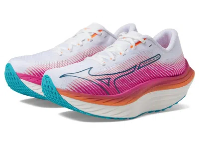 Pre-owned Mizuno Wave Rebellion Pro (women's) Sneakers In White/silver