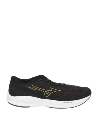 Mizuno Wave Revolt Man Sneakers Black Size 9.5 Textile Fibers, Synthetic Material