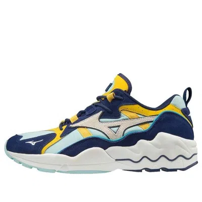 Mizuno Wave Rider 1 Og 'dark Blue Yellow White' In Multi