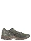 Mizuno Wave Rider 10 Lace-up Sneakers In Green