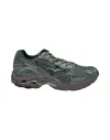 Mizuno Wave Rider 10 Agave Green/black Sand/ Metallic W Sneakers In Gray