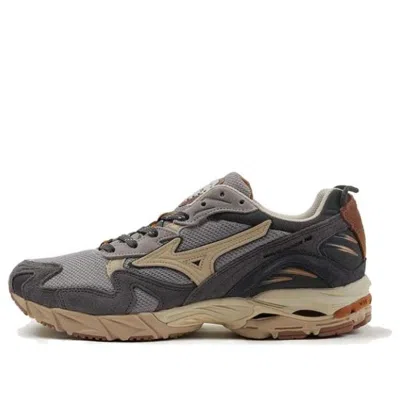 Mizuno Wave Rider 10 'grey Yellow' In Gray