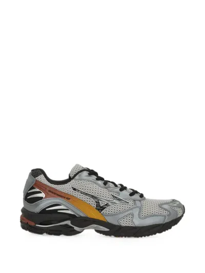 Mizuno Wave Rider 10 Mesh Sneakers In Gray