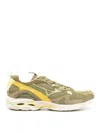 Mizuno Low Top Sneakers With Branded Heel Counter In Green