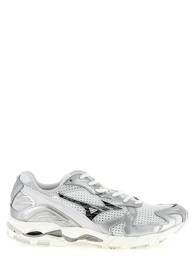 Mizuno 'wave Rider 10' Sneakers In Silver