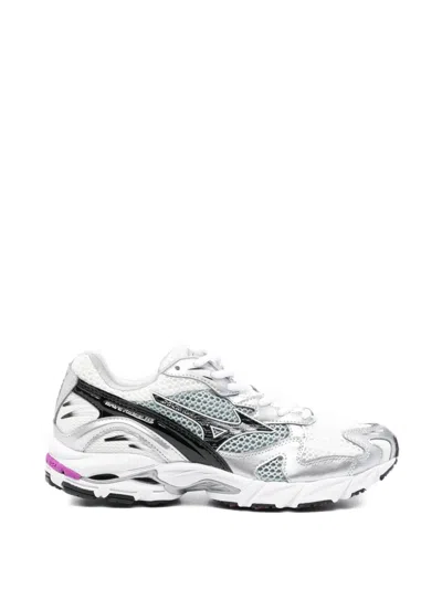 Mizuno Wave Rider 10 Sneakers In Silver