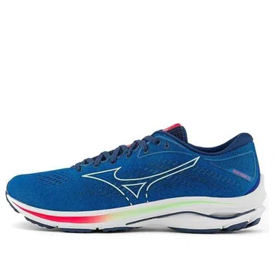 Mizuno Wave Rider 25 'indigo Diva Pink' In Blue