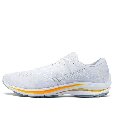 Mizuno Wave Rider 25 'white Yellow' In Gray