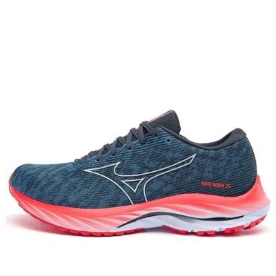 Mizuno Wave Rider 26 'navy Teal Bright Orange' In Multi
