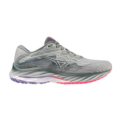 Mizuno Wave Rider 27 Pearl Blue / White J1gd230621 Women's In Animal Print