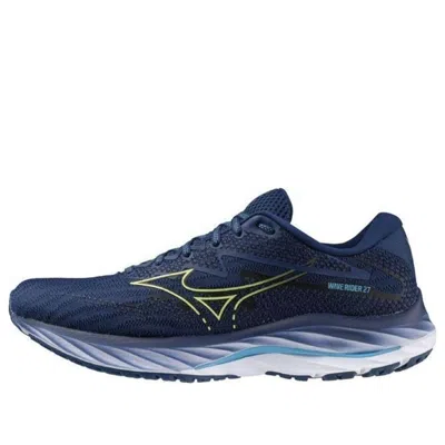 Mizuno Wave Rider 27 'peony Sharp Green' In Blue