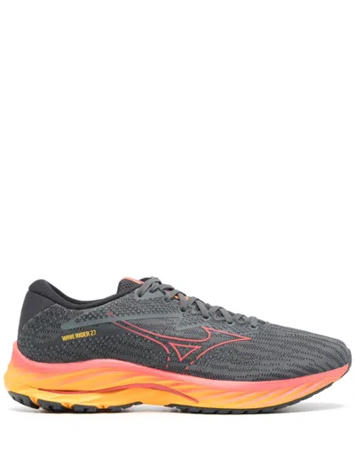 Mizuno Wave Rider 27 Sneakers In Grey