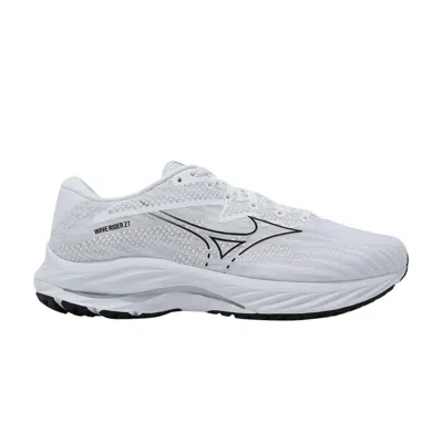 Pre-owned Mizuno Wave Rider 27 Super Wide 'white Black'