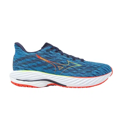 Pre-owned Mizuno Wave Rider 28 'blue Pace Green Gecko' | Men's Size 9.5