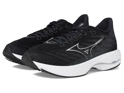 Mizuno Wave Rider 28 Women's Running Shoes Black/harbor Mist: Women's 9.5 B - Medium, Synthetic