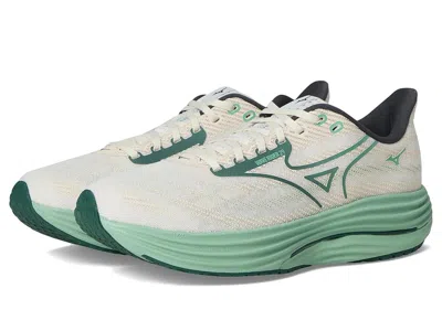 Mizuno Mens  Wave Rider 29 In White/bistro Green