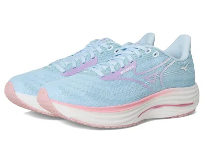 Mizuno Womens  Wave Rider 29 Wide In Nantucket Breeze/orchid Petal