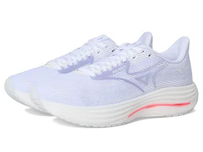 Mizuno Womens  Wave Rider 29 Wide In White/icelandic Blue