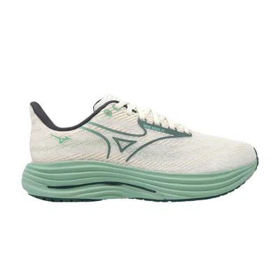 Pre-owned Mizuno Wave Rider 29 Super Wide 'white Bistro Green' | Men's Size 13