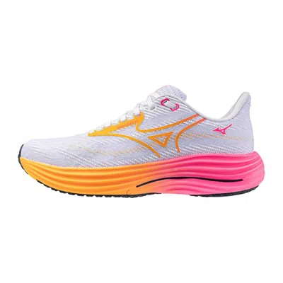Mizuno Wave Rider 29 White Pink Aw25 Unisex Shoes In Multi
