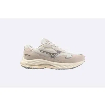 Mizuno Wave Rider B Panelled Sneakers In White