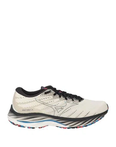 Mizuno Wave Rider Man Sneakers White Size 9.5 Textile Fibers In Multi