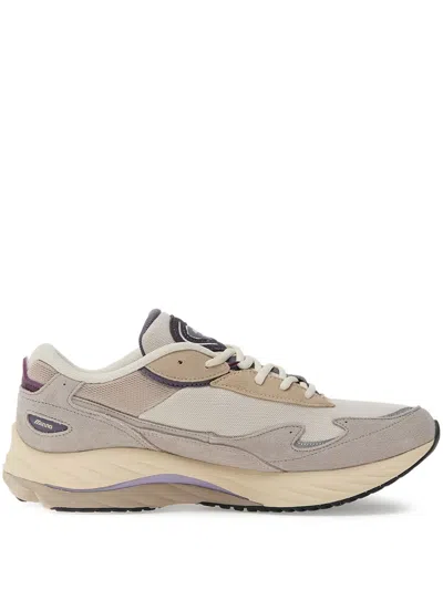 Mizuno Wave Rider Panelled Sneakers In Neutral