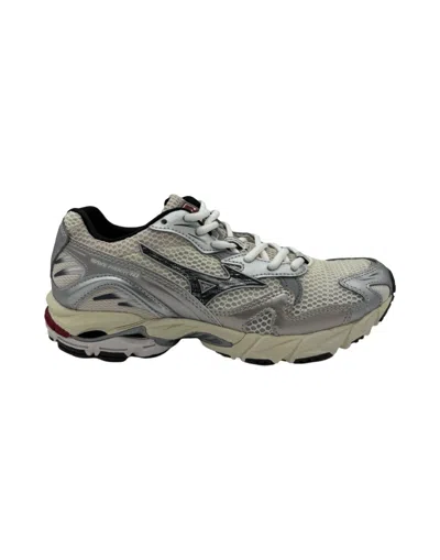 Mizuno Wave Rider Snow White/black Sand Sneakers In Multi
