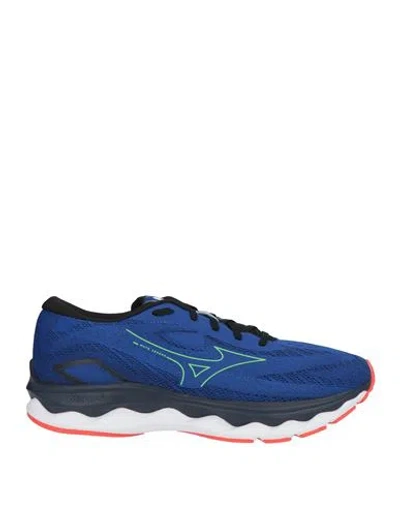 Mizuno Wave Serene Man Sneakers Blue Size 9.5 Textile Fibers