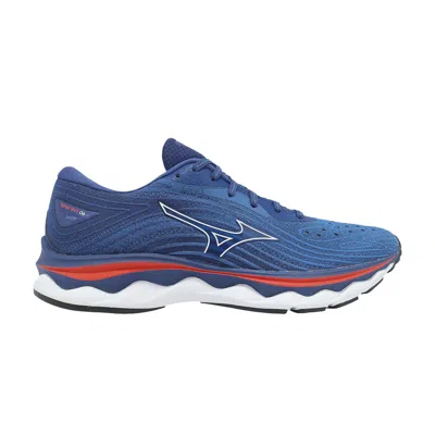 Pre-owned Mizuno Wave Sky 6 'turkish Sea' | Blue | Men's Size 12