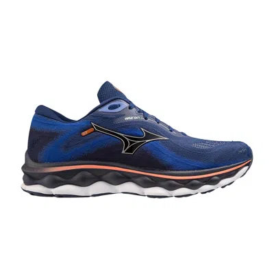 Pre-owned Mizuno Wave Sky 7 'blue Depths Silver' | Men's Size 15