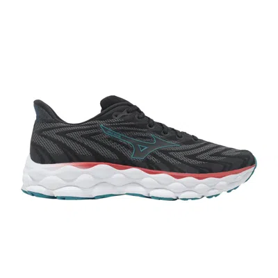 Pre-owned Mizuno Wave Sky 8 'black Enamel Blue' | Men's Size 10.5