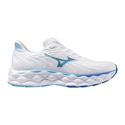 MIZUNO MIZUNO WAVE SKY 8 WHITE / MERCURY BLUE / MUGEN BLUE J1GD240221 WOMEN'S