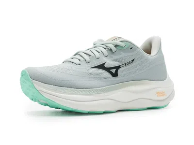 Mizuno Womens  Wave Sky 9 Wide In Mercury/baritone Blue
