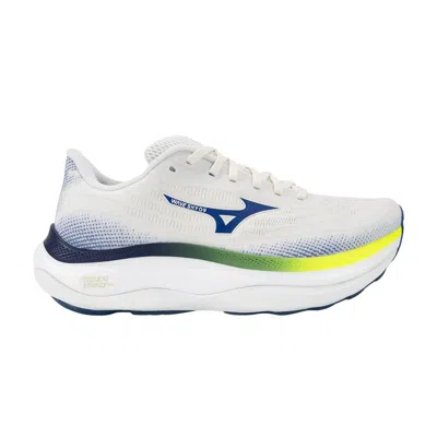 Pre-owned Mizuno Wave Sky 9 Super Wide 'white Blue Yellow' | Men's Size 9.5