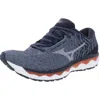 Mizuno Wave Sky Waveknit 3 Mens Fitness Gym Running Shoes In Blue