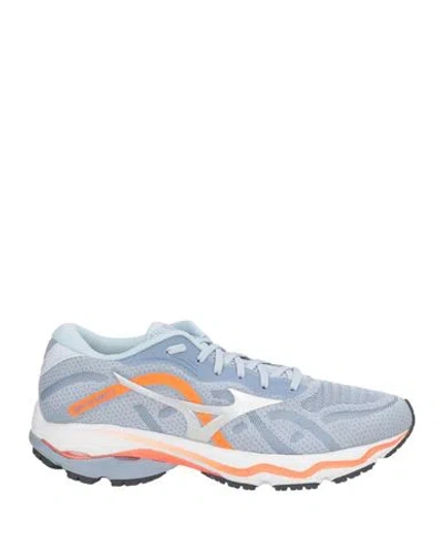 Mizuno Wave Ultima Wos Woman Sneakers Sky Blue Size 4.5 Textile Fibers, Rubber In Animal Print