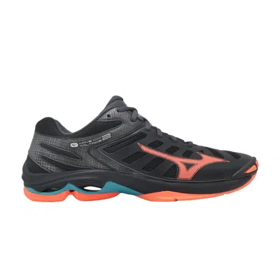 Pre-owned Mizuno Wave Voltage 2 'black Neon Flame' | Men's Size 9