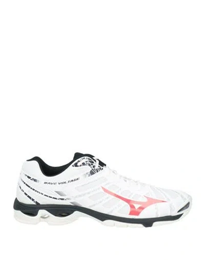 Mizuno Wave Voltage Man Sneakers White Size 9.5 Textile Fibers In Metallic